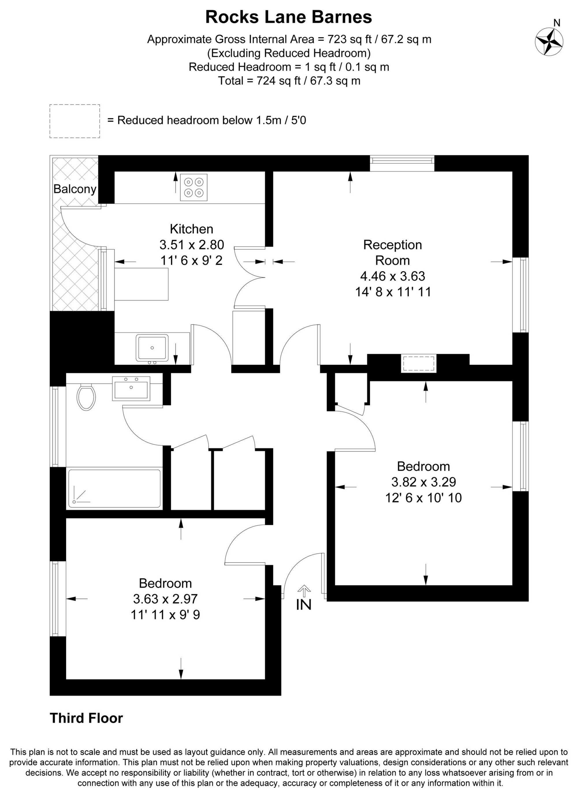 62, Rocks Lane, London floorplan