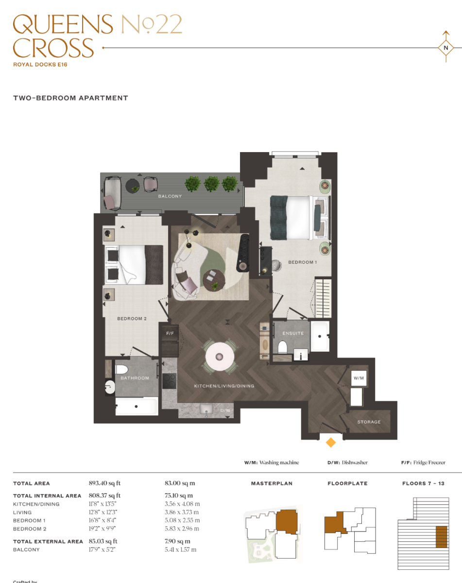 C07.07 Queens Cross, London floorplan