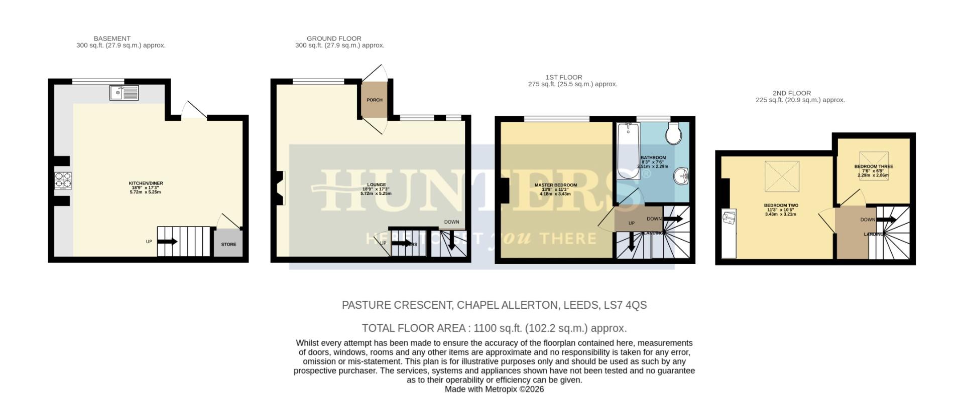 4, Pasture Crescent, Leeds floorplan