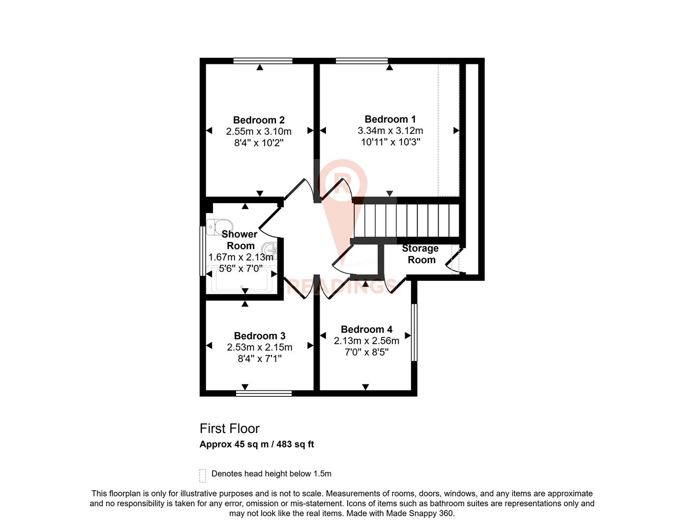 70, Pulford Drive, Thurnby floorplan