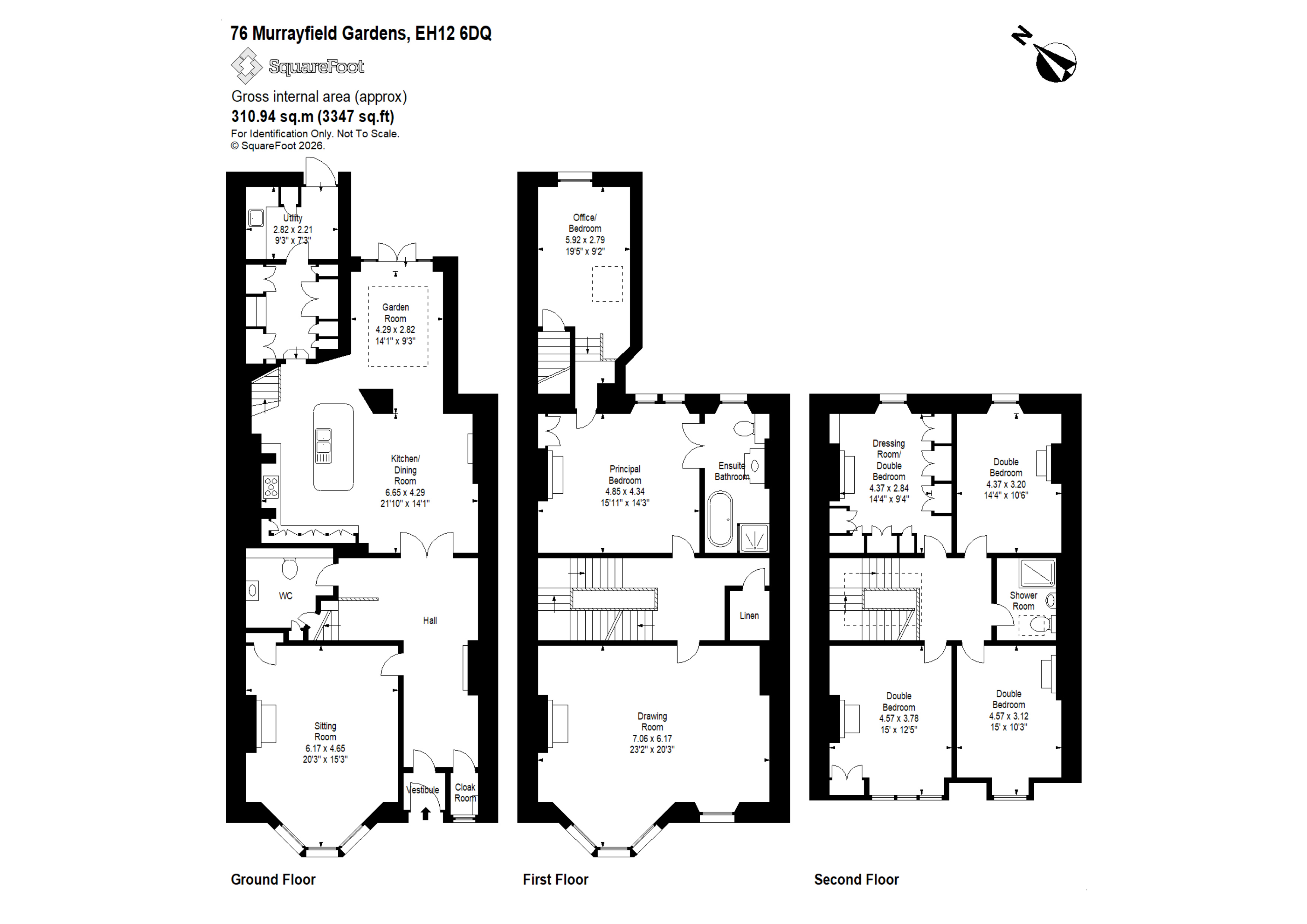 76, Murrayfield Gardens, Edinburgh floorplan