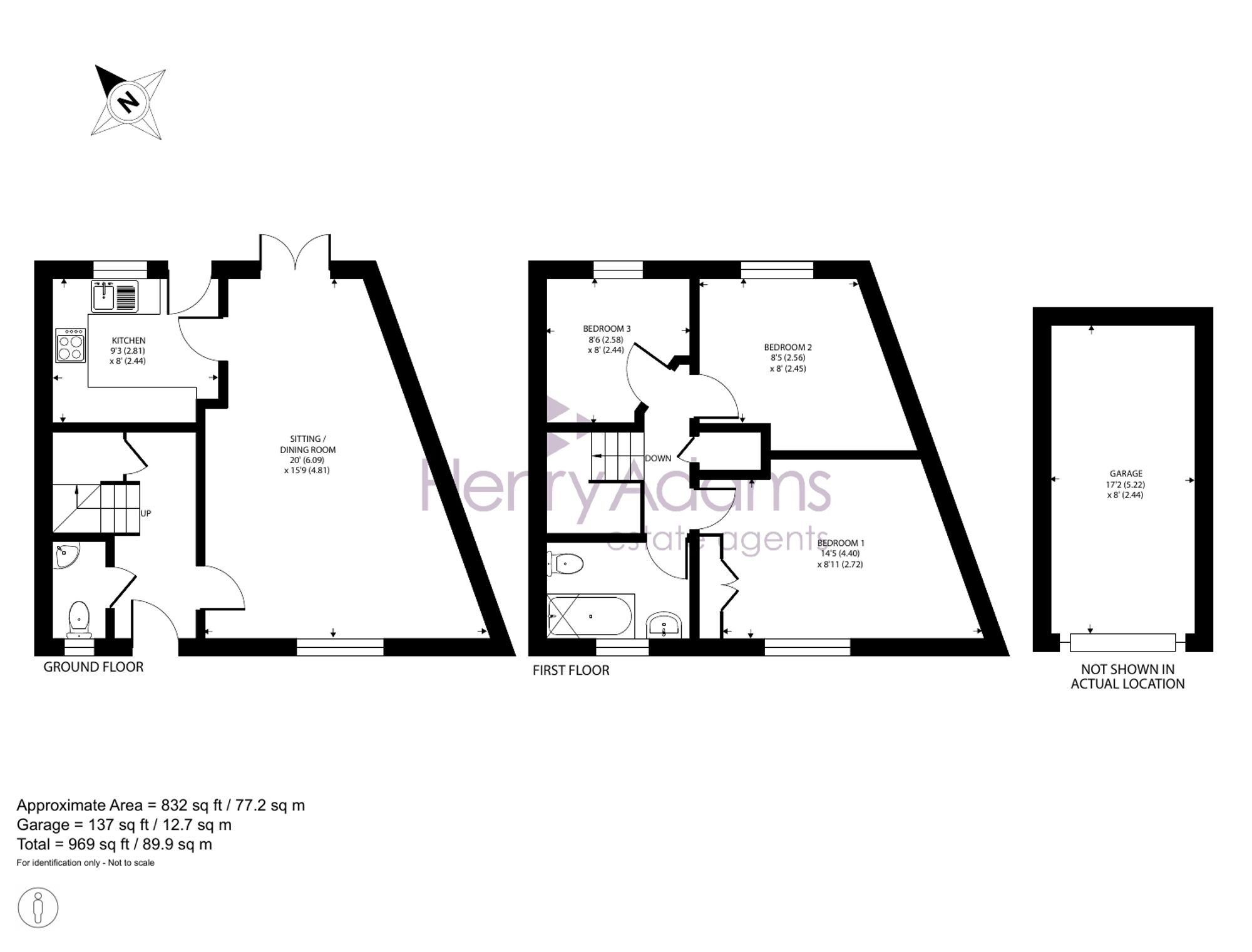 61 Baxendale Road, Chichester floorplan
