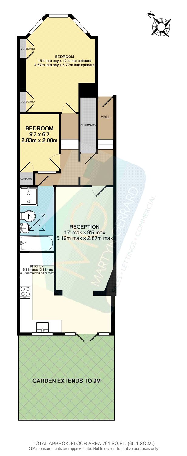 2 Bedrooms Flat to rent in Rathcoole Avenue, Crouch End N8