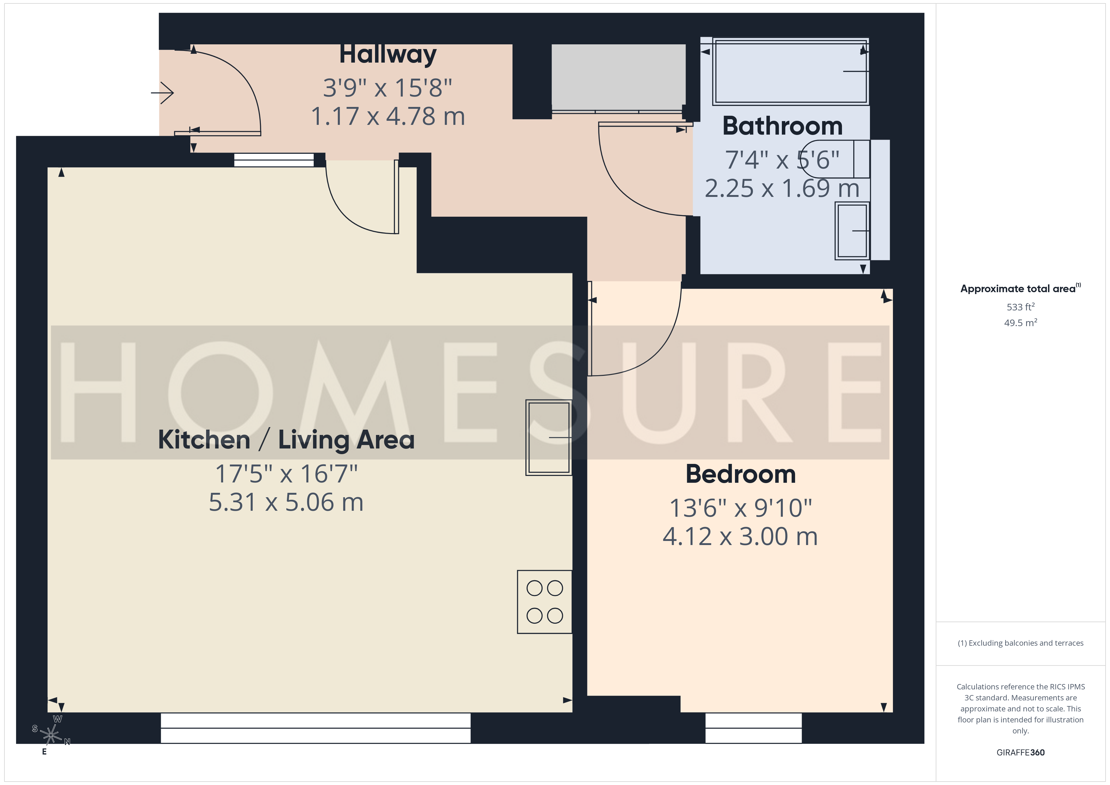 133, Princes Dock, Liverpool floorplan