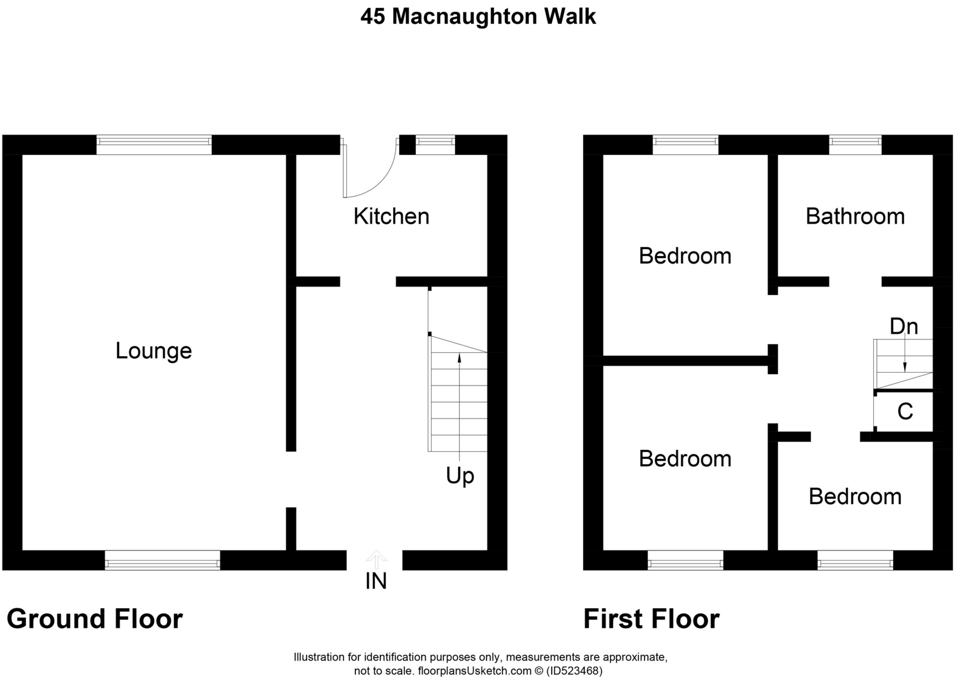 3 Bedrooms Terraced house for sale in Macnaughton Walk, Kilmarnock KA3