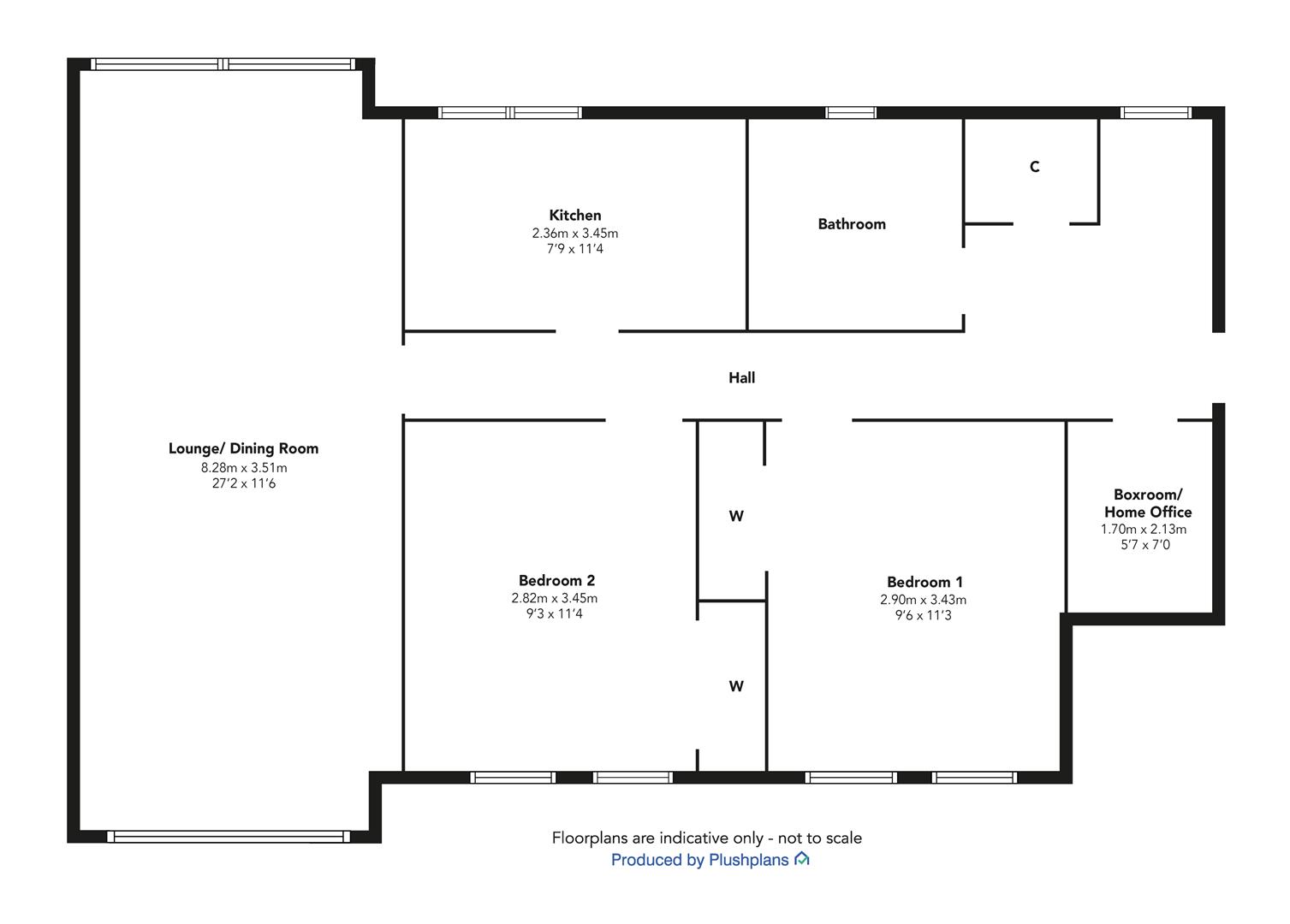 16, Balmoral Place, Cloch Road, Gourock floorplan