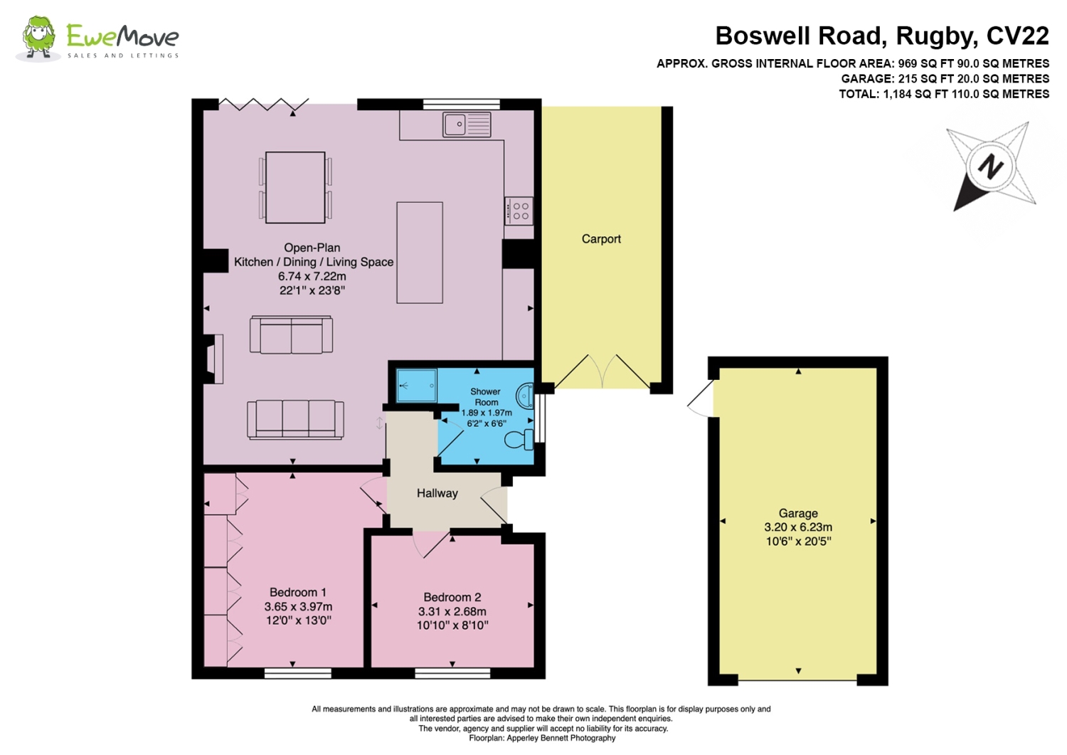 5, BOSWELL ROAD, RUGBY floorplan