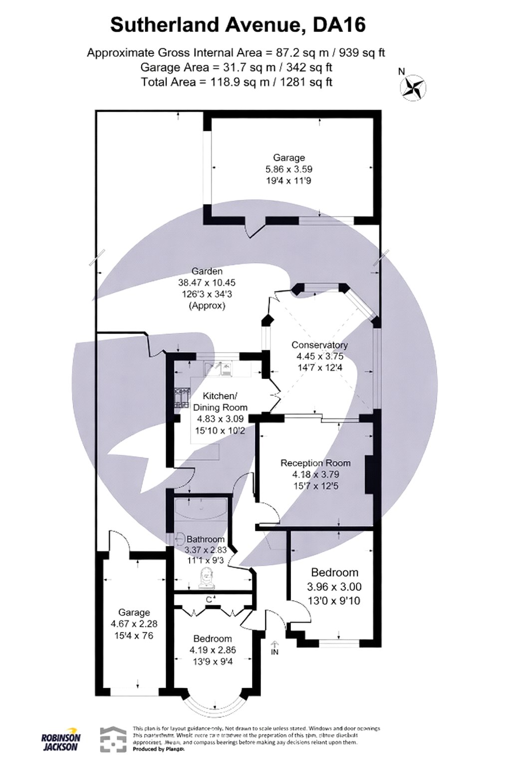 Sutherland Avenue, South Welling, Kent, DA16 floorplan