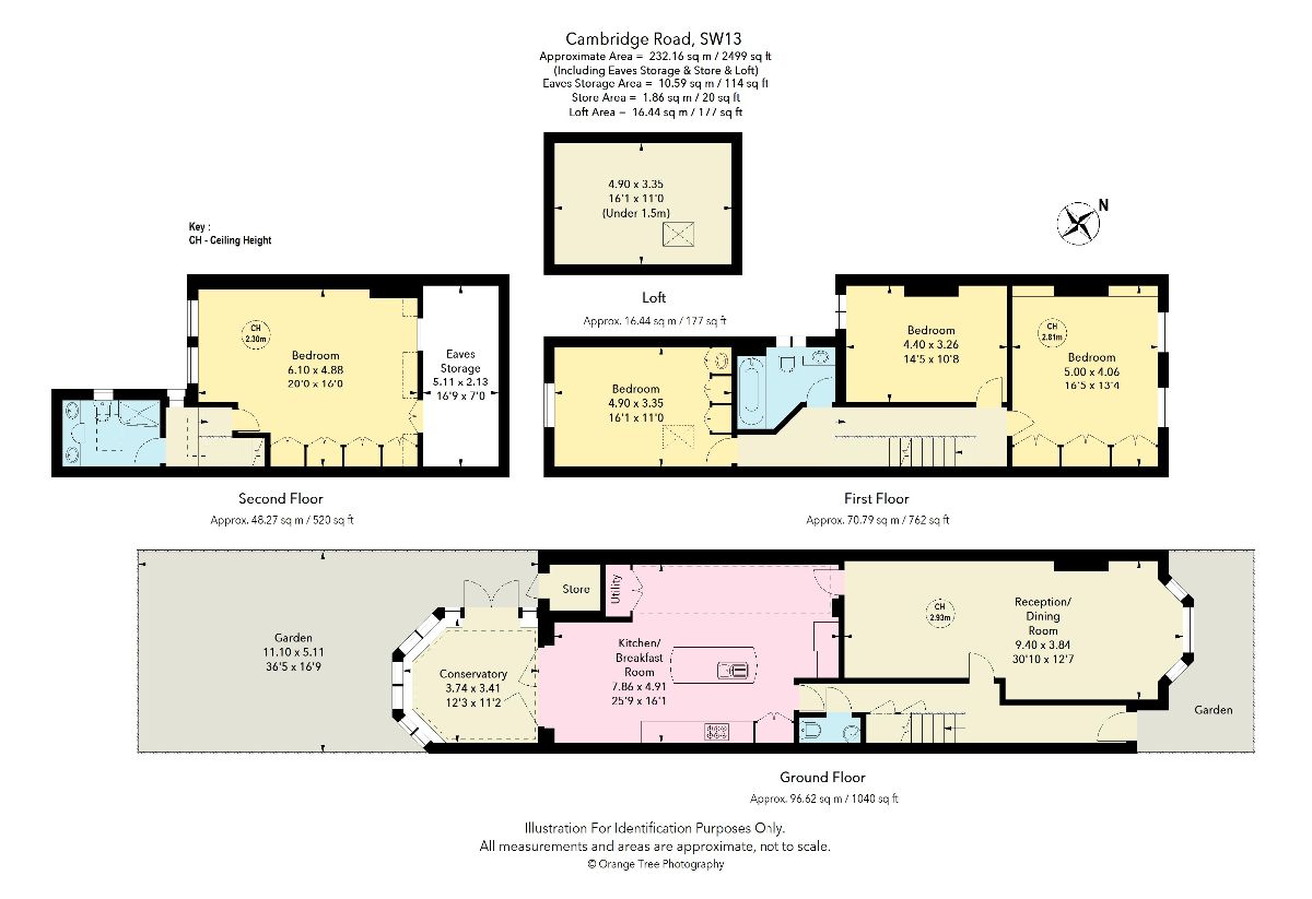 Cambridge Road, Barnes SW13, 4 bedroom terraced house for sale