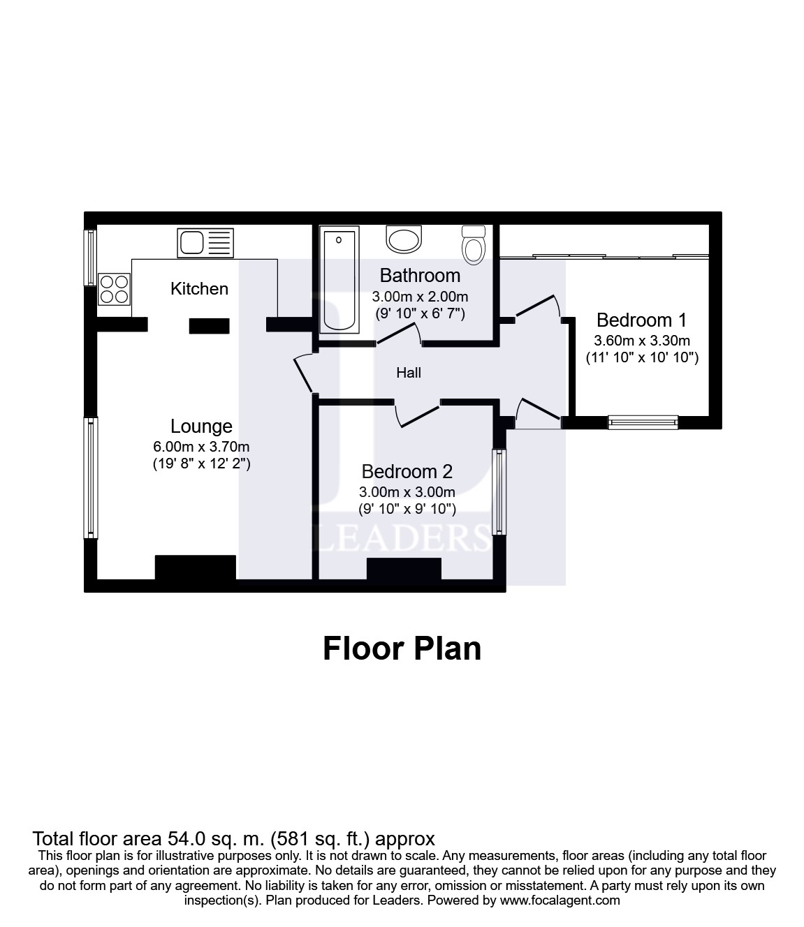 Flat 1, 51, Brunswick Street, Brunswick Street floorplan