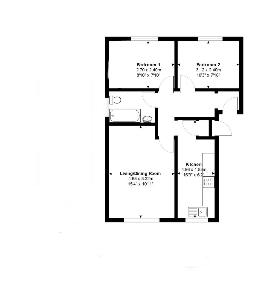 84, Henley Drive, Camberley floorplan
