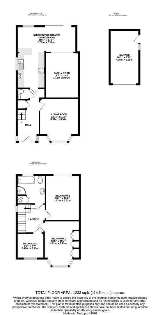 13, Dellfield Crescent, Uxbridge floorplan