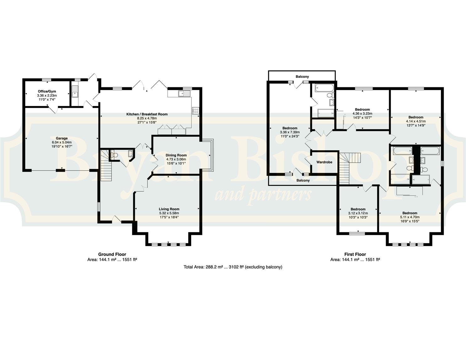 12, Butterwick Way, Welwyn floorplan
