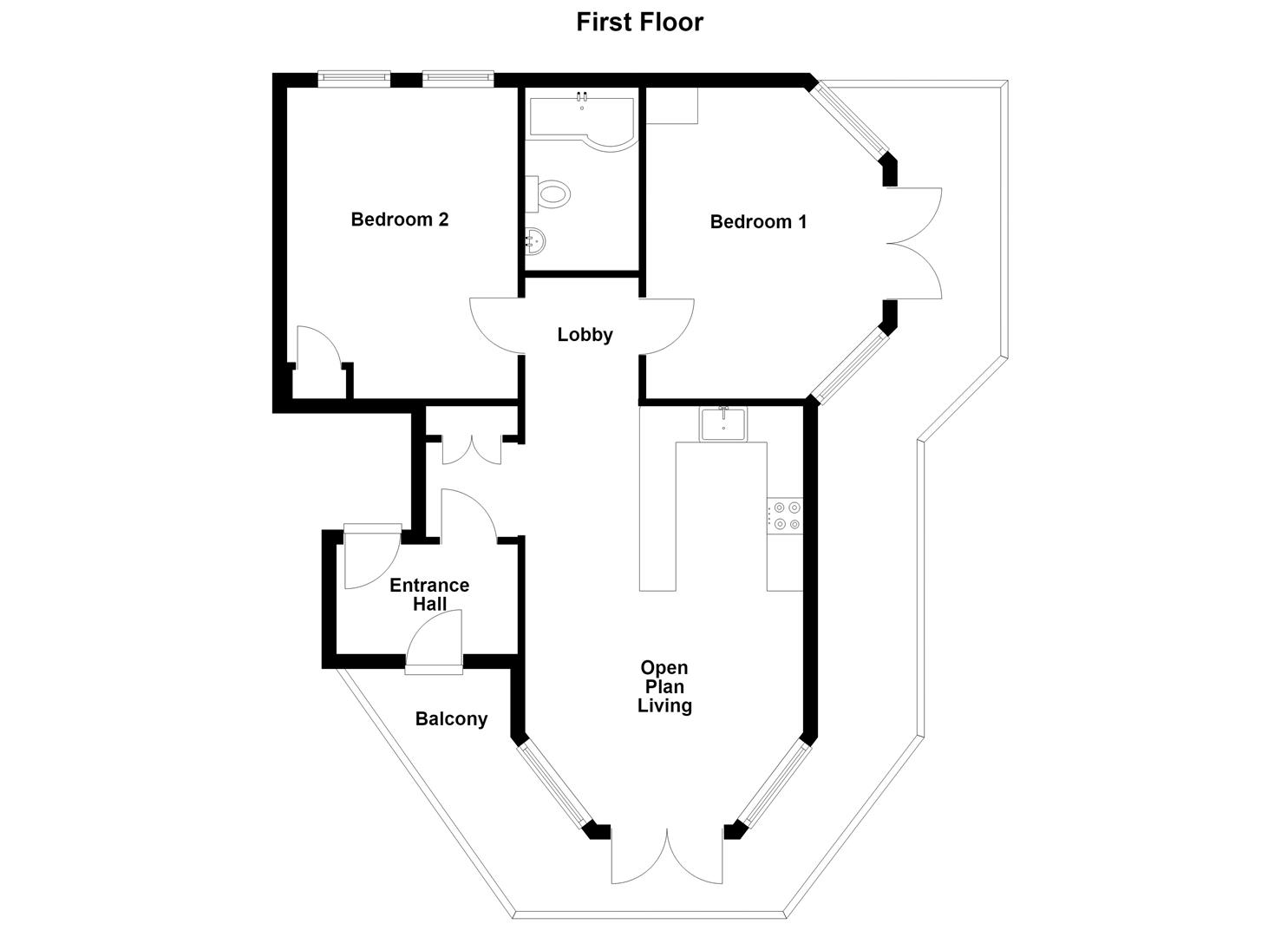 Victoria Apartment, 14, Osborne Road, Shanklin floorplan