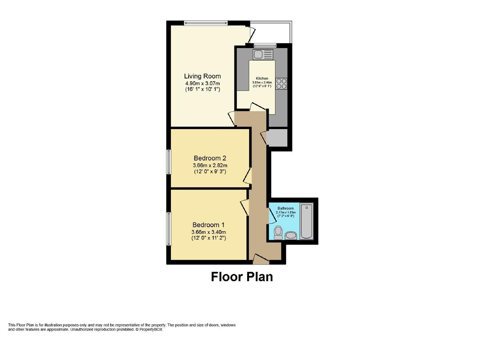 36 Ashton Court, Newland Road, Leamington Spa floorplan