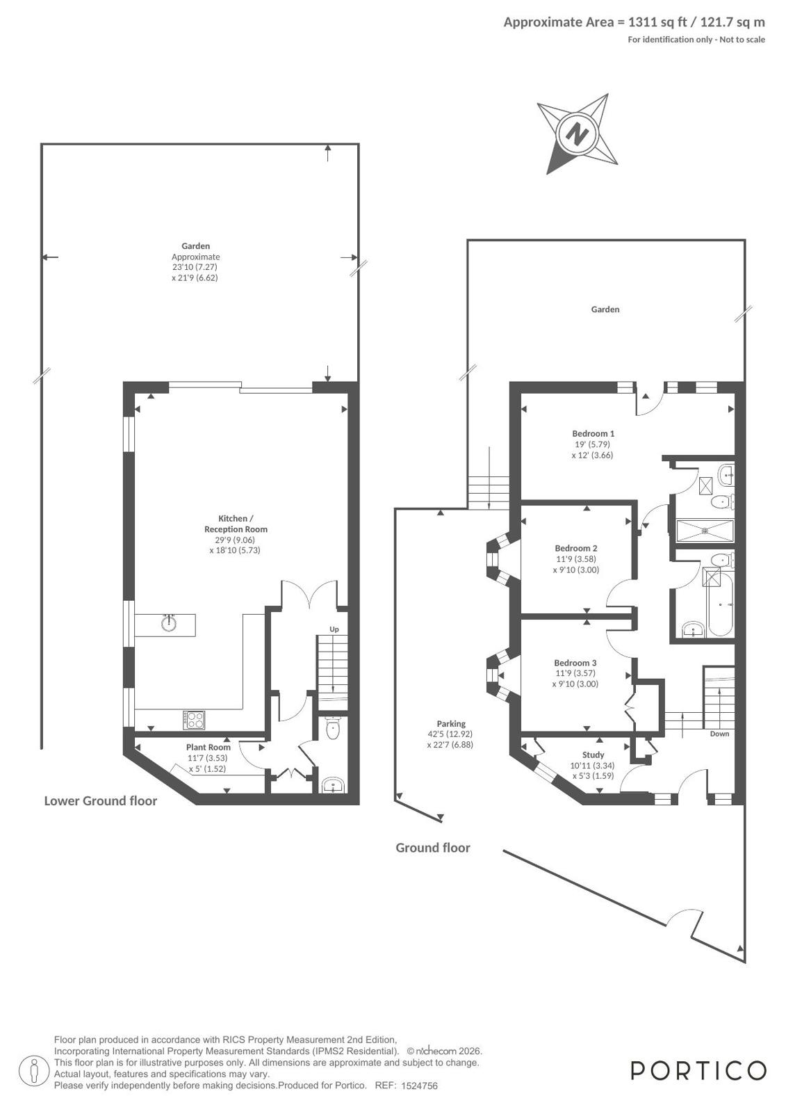 195A, Bromyard Avenue, London floorplan