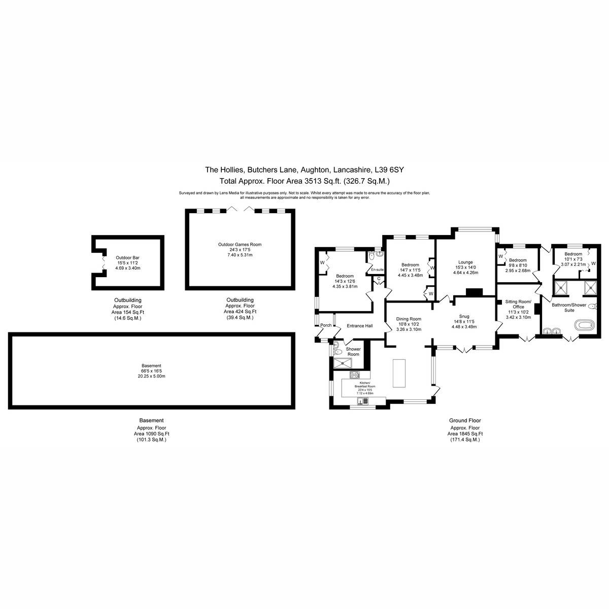 The Hollies, The Hollies, Aughton floorplan