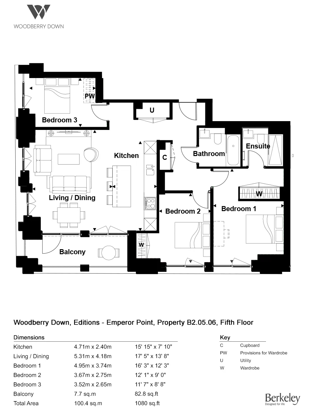 Woodberry Down, Goodchild Road, London floorplan