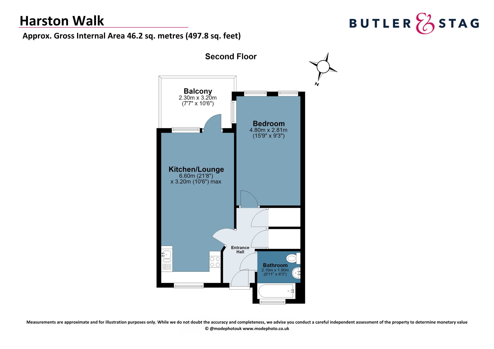 Flat 9, 28 Harston Walk, London floorplan