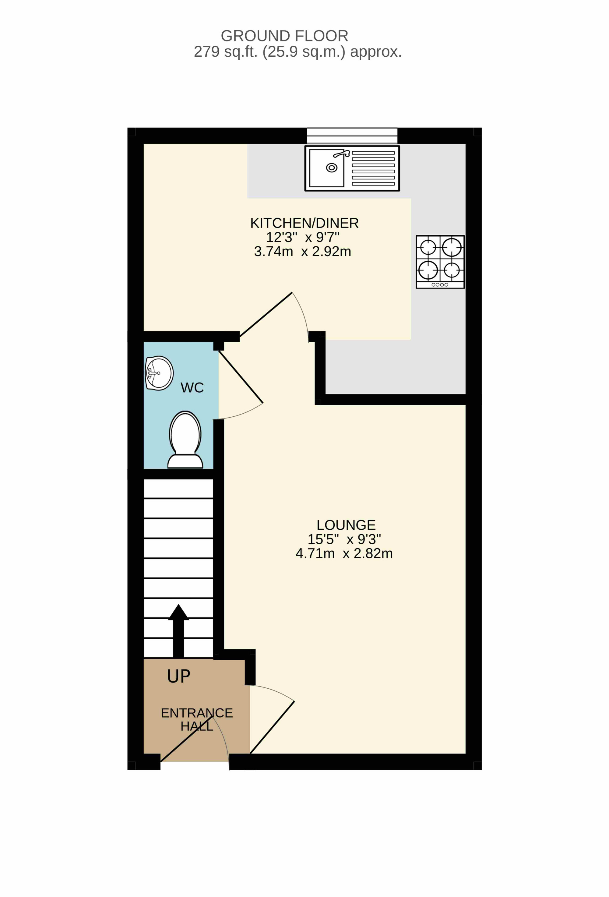 53, Portland Street, Barnsley floorplan