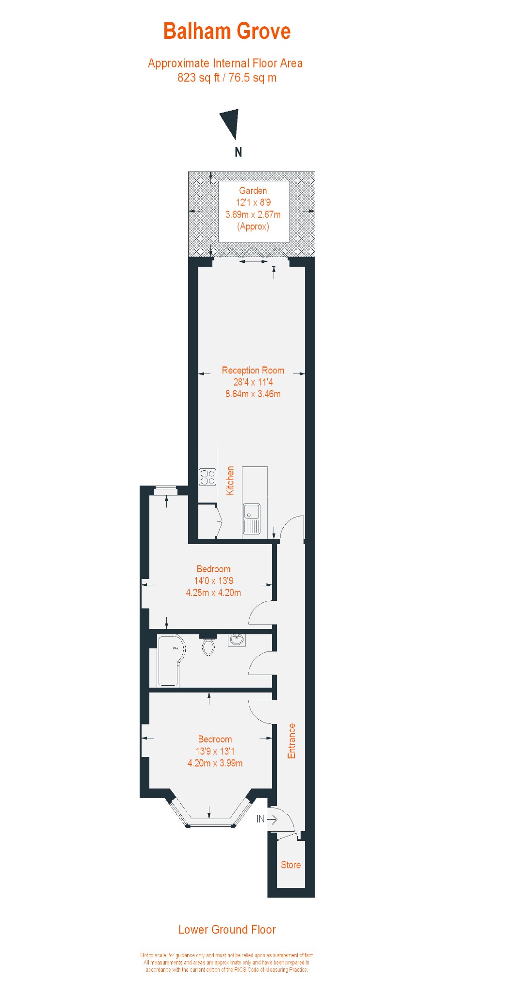 2 Bedrooms Flat to rent in Balham Grove, London SW12