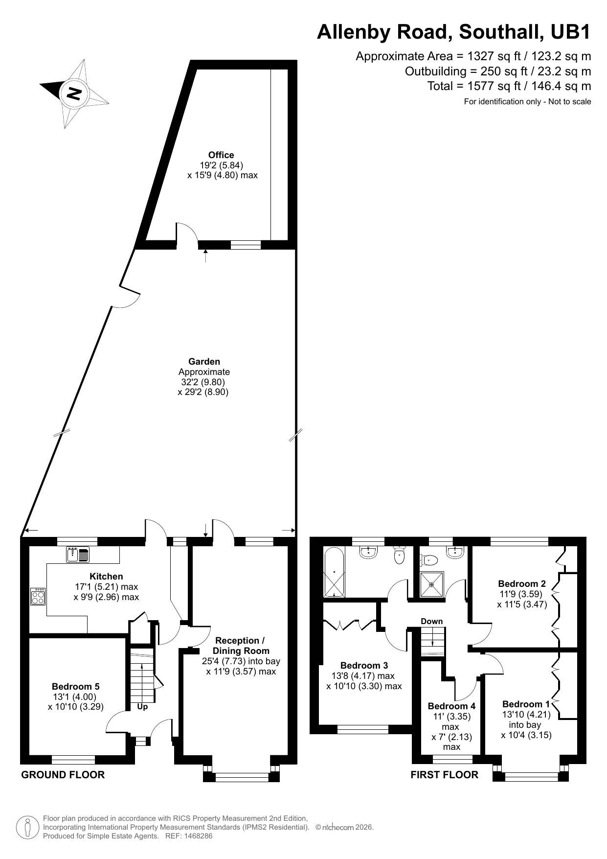 356, Allenby Road, Southall floorplan