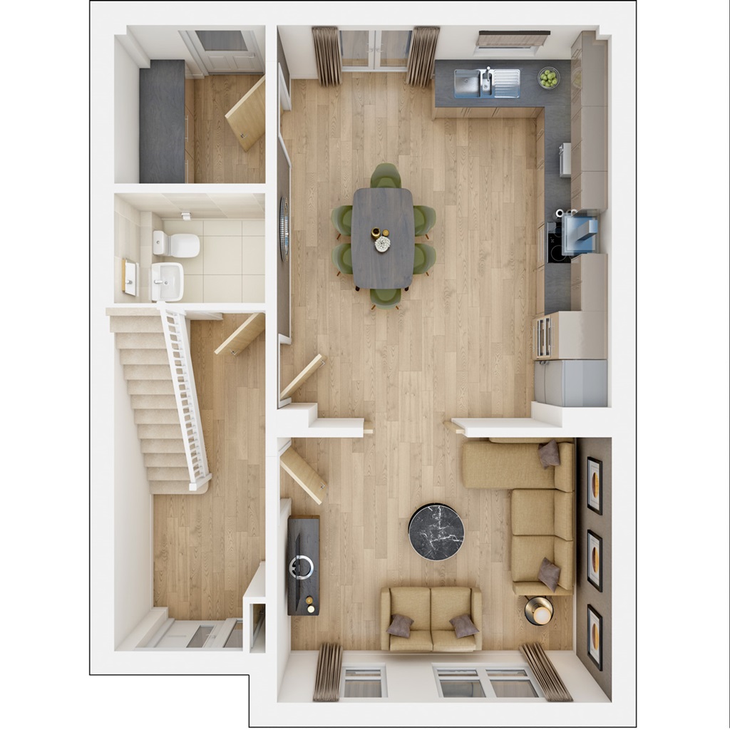 The Bittesford - Plot 5, Backwell Grove, Rodney Road, Backwell, Bristol floorplan