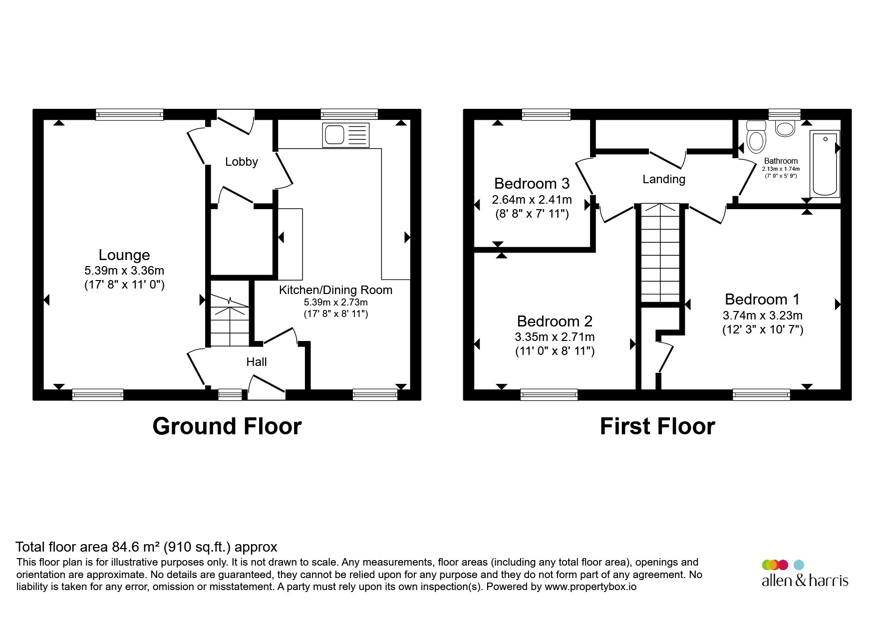 89, Castleview, Kilmarnock floorplan
