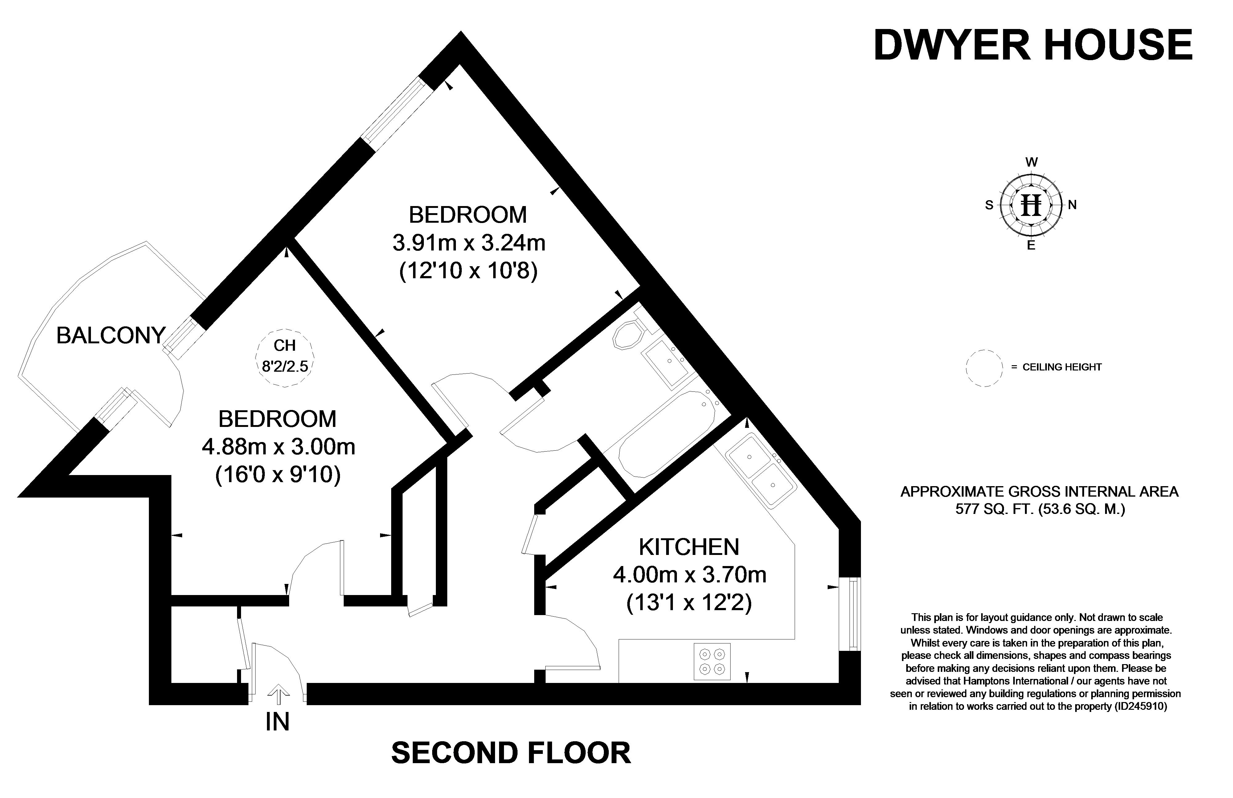 1 Bedrooms Flat to rent in Dwyer House, Fulham, London SW6