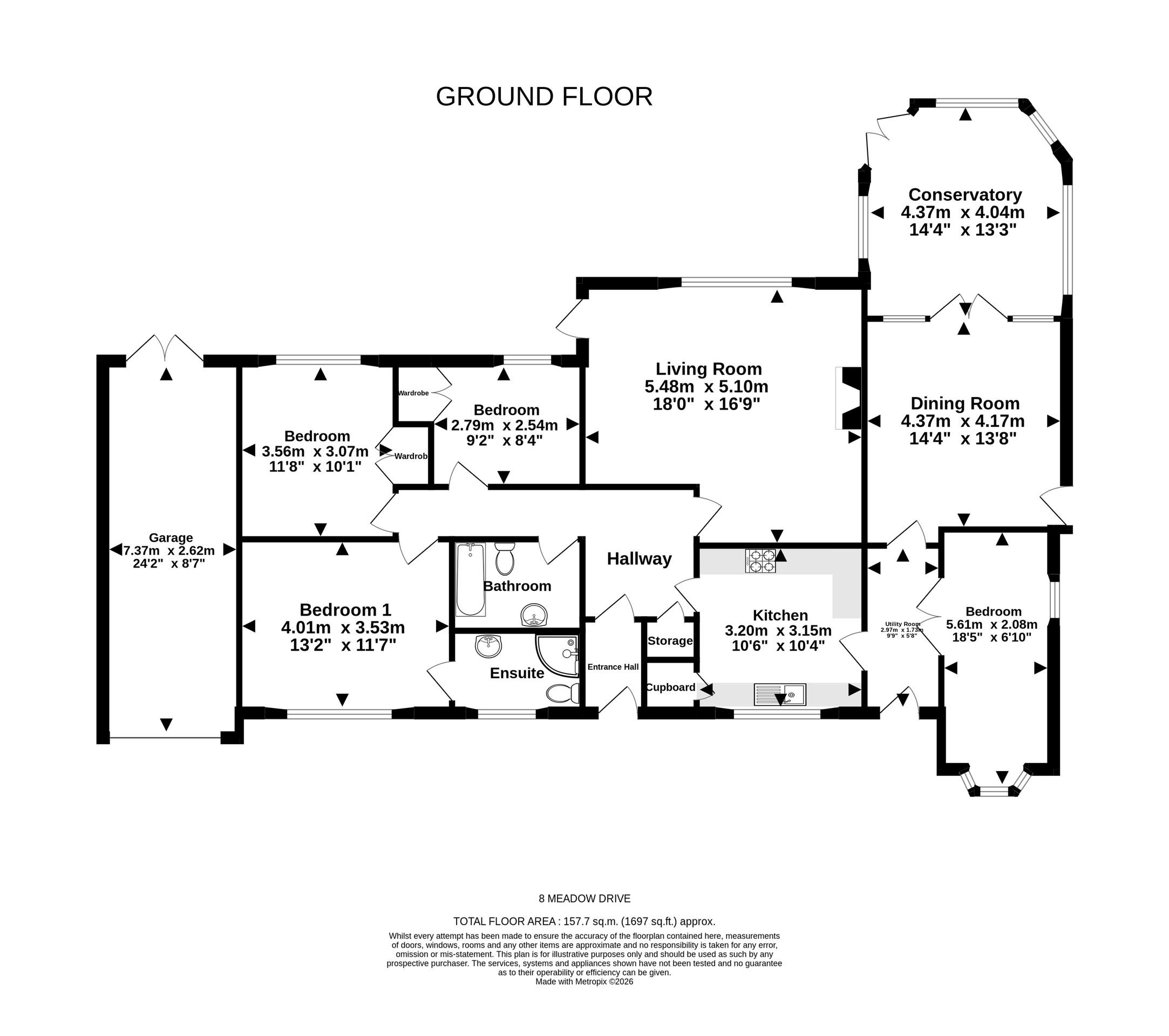 8 Meadow Drive, Bristol floorplan