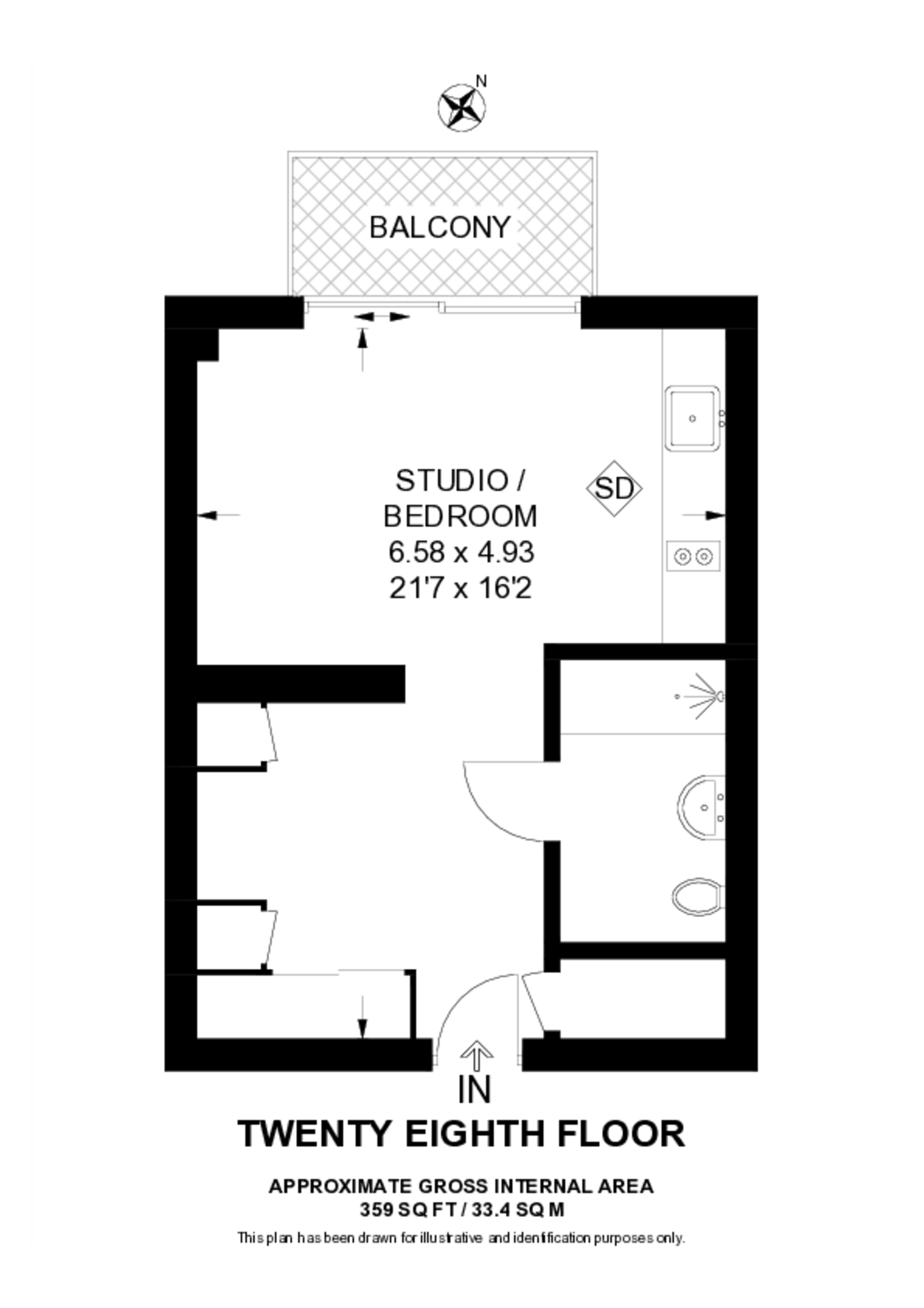 Pan Peninsula, Canary Wharf floorplan
