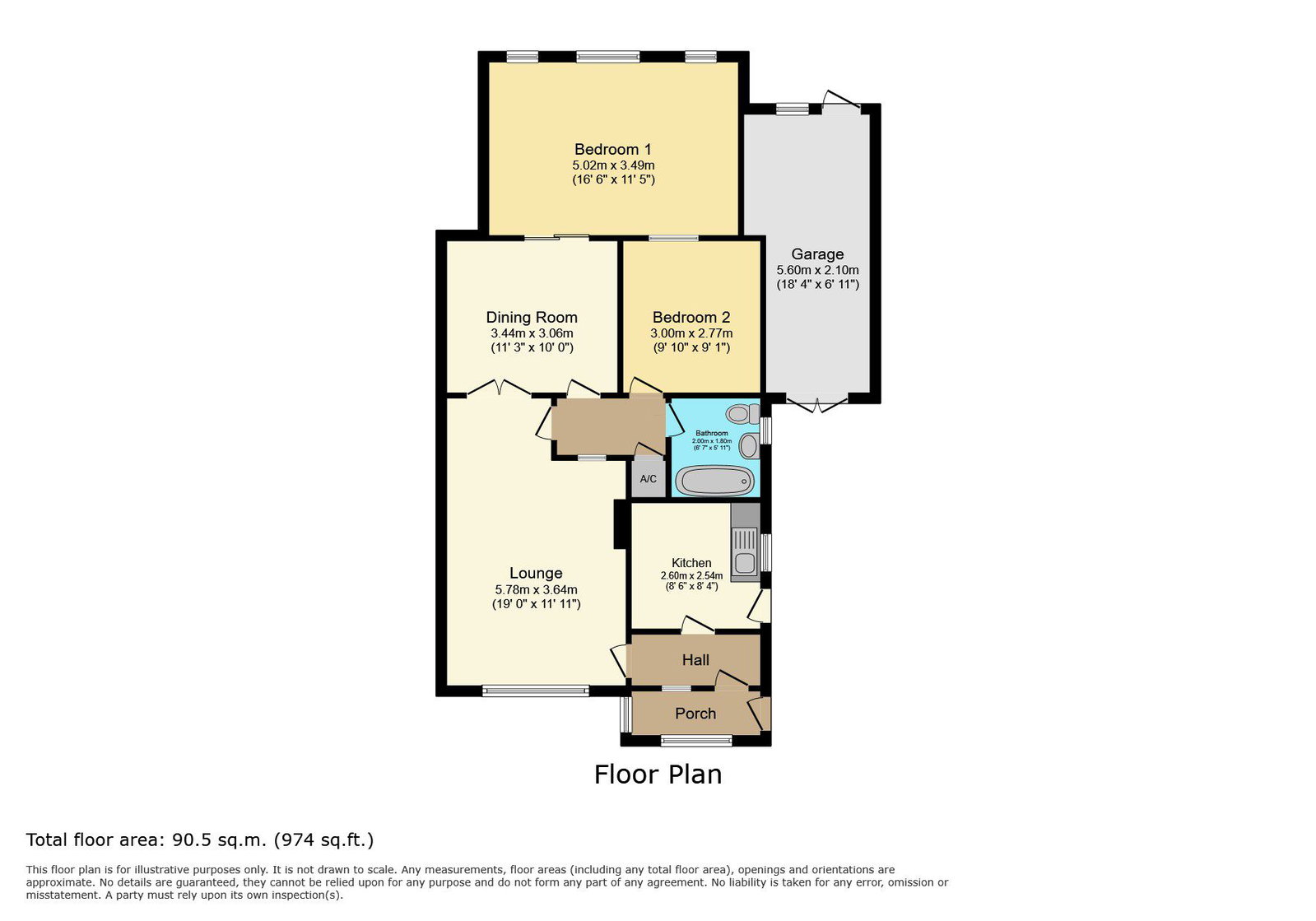 19, Waterfield Close, Tipton floorplan
