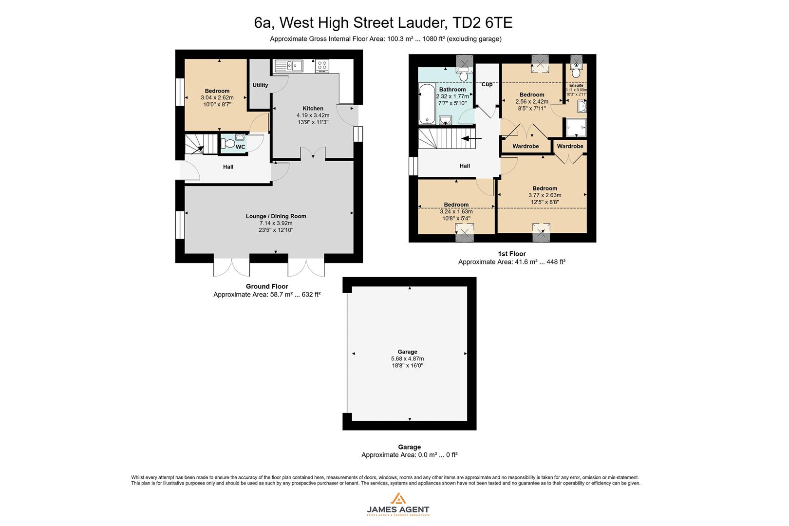 6A, West High Street, Lauder floorplan