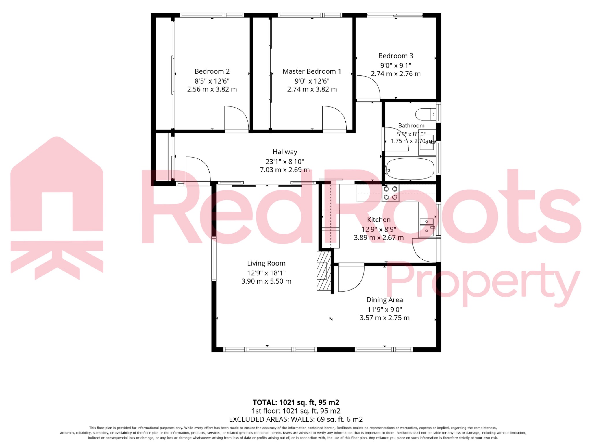 26 Newlands Avenue, Skellow, South Yorkshire floorplan