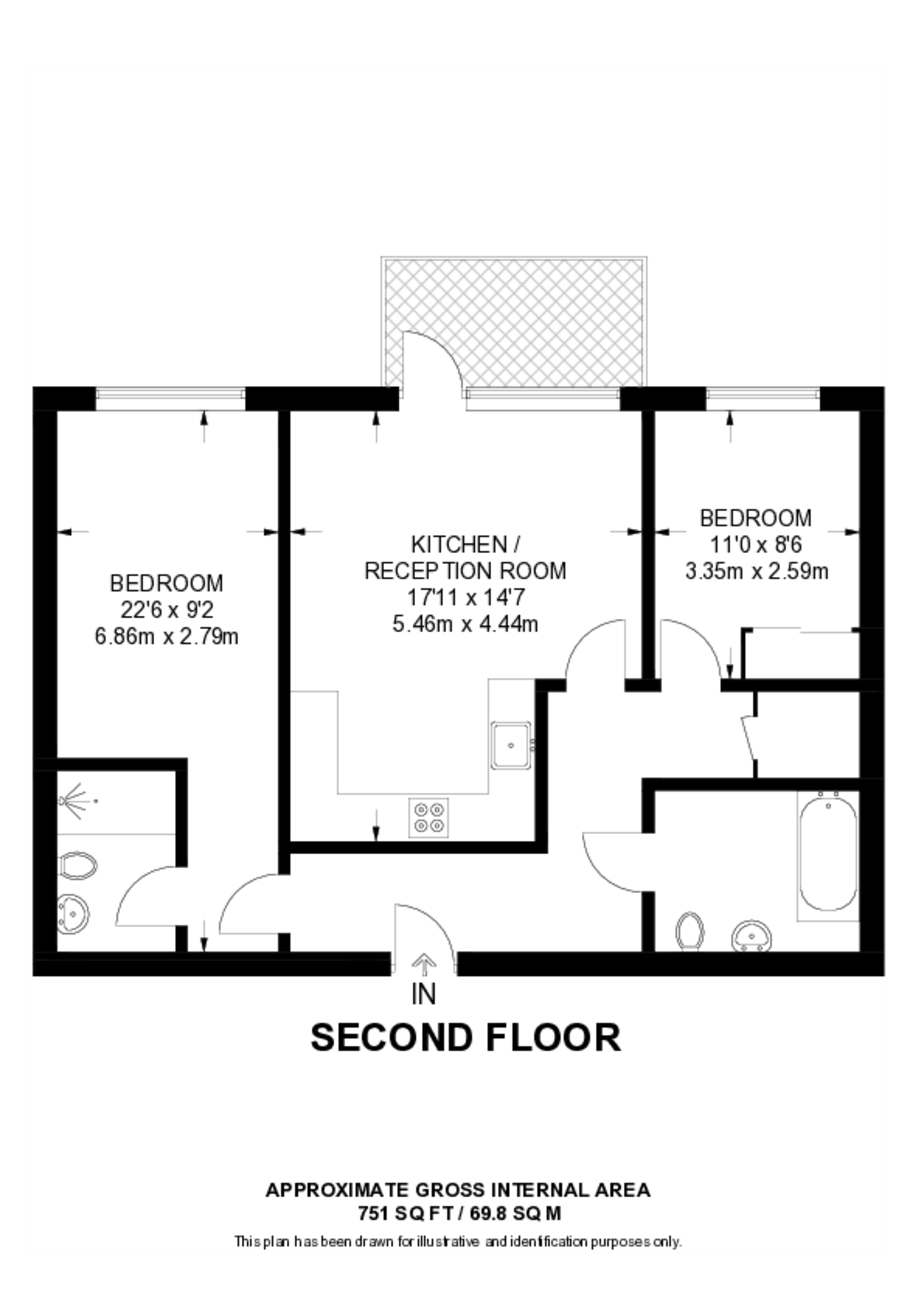 Green Lane, Edgware floorplan