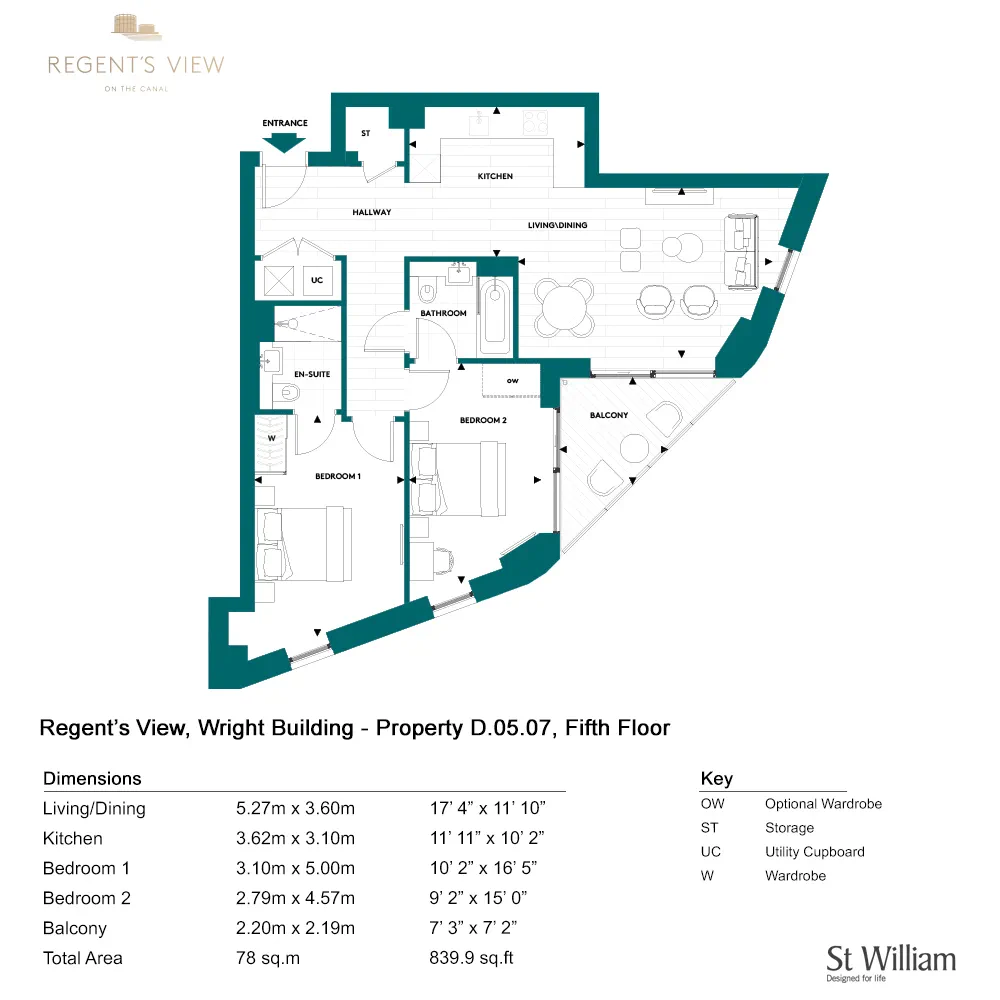 Regent's View, Regent's View, Pritchards Road, London floorplan