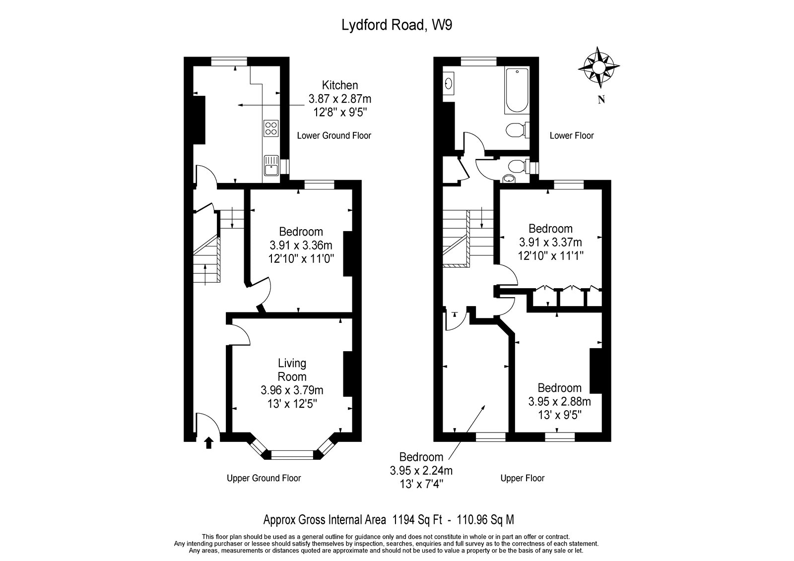 Lydford Road, Maida Vale, London W9, 4 bedroom terraced house for sale