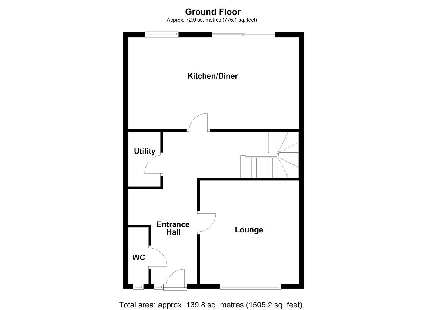 2, Crown Gardens, Wakefield floorplan