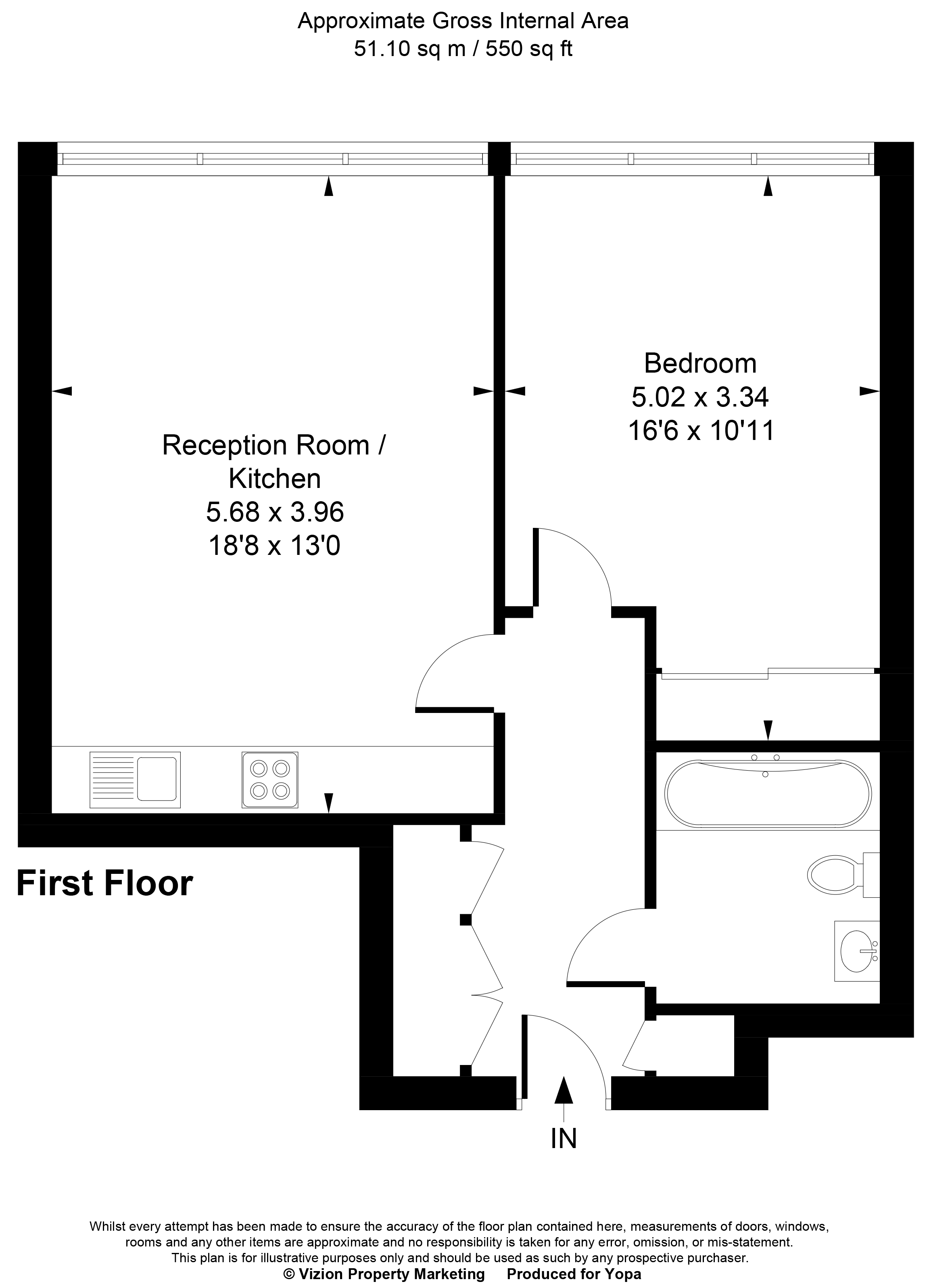 Flat 56, Hoover Building, Western Avenue, Greenford floorplan