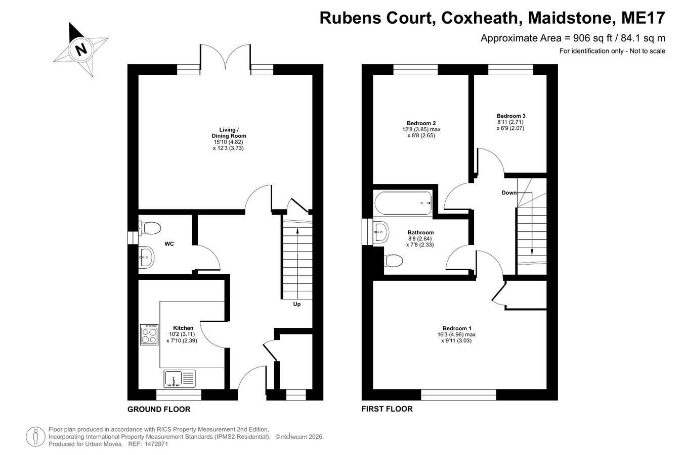 5, Rubens Court, Maidstone floorplan