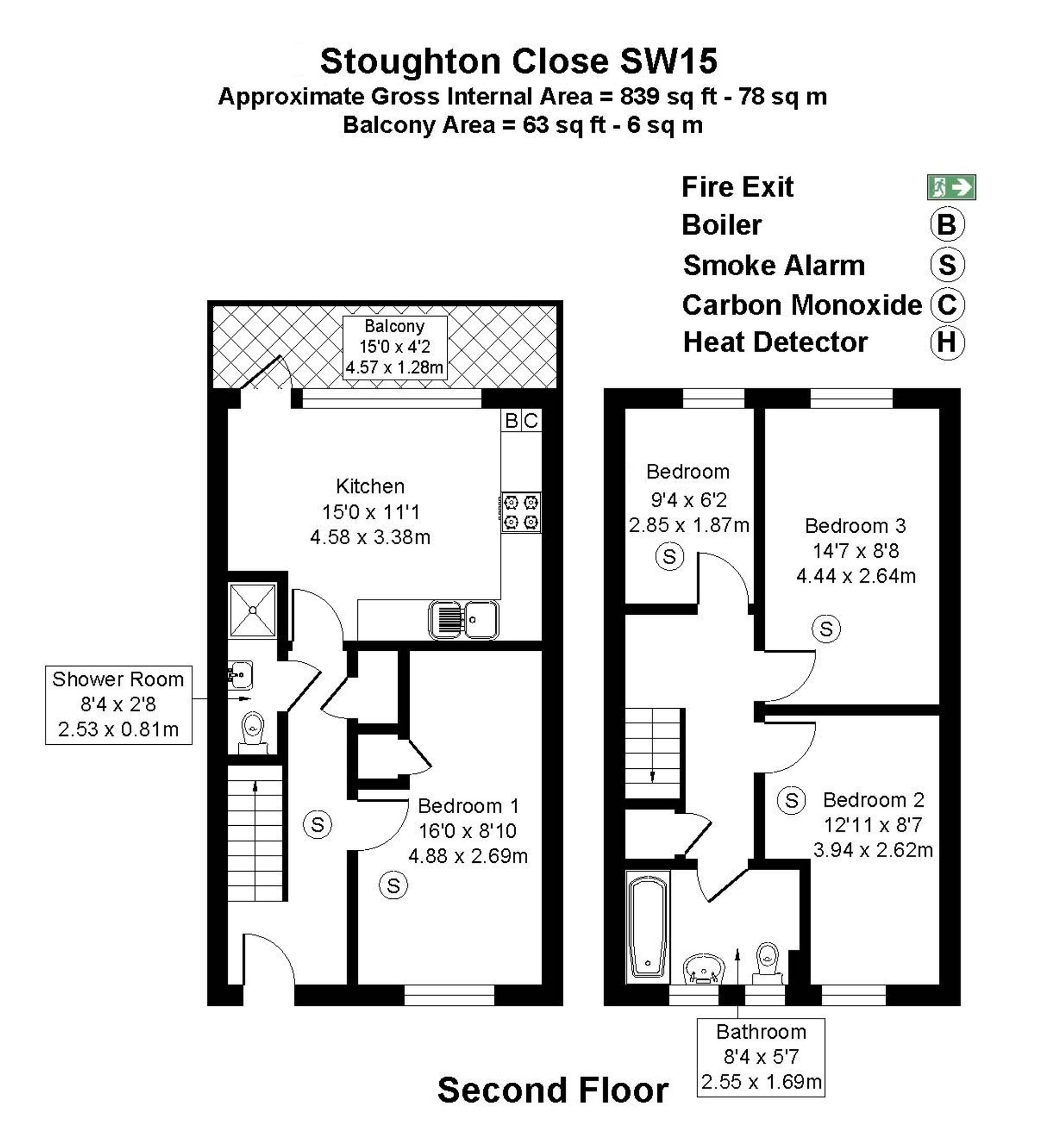 30 Stoughton Close, London floorplan