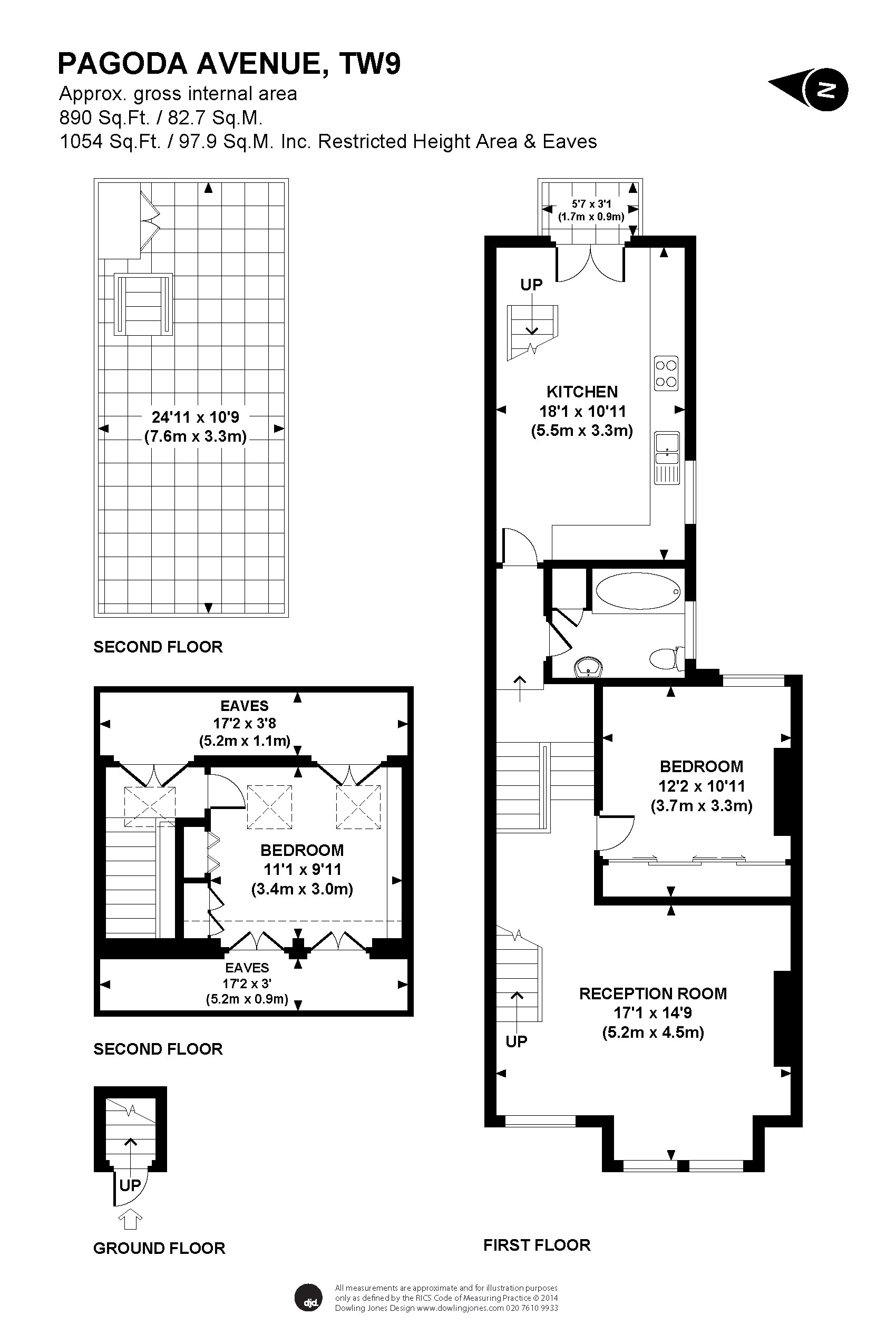 2 Bedrooms Flat to rent in Pagoda Avenue, Richmond TW9