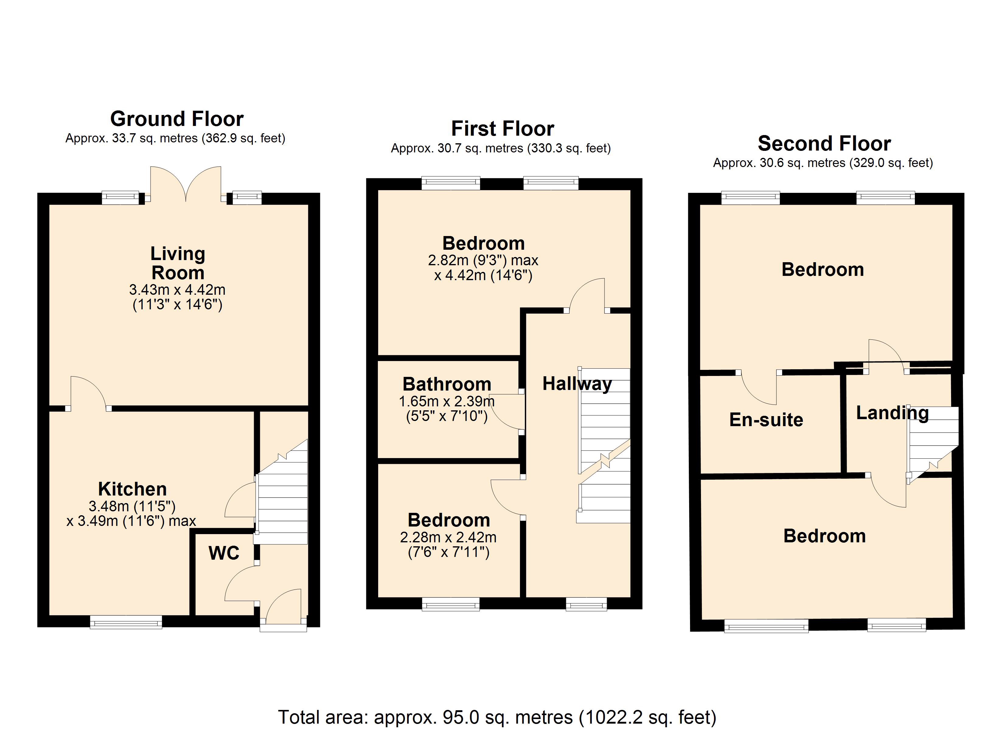 4 Bedrooms Town house for sale in Bowfell Close, Walkden, Manchester M28