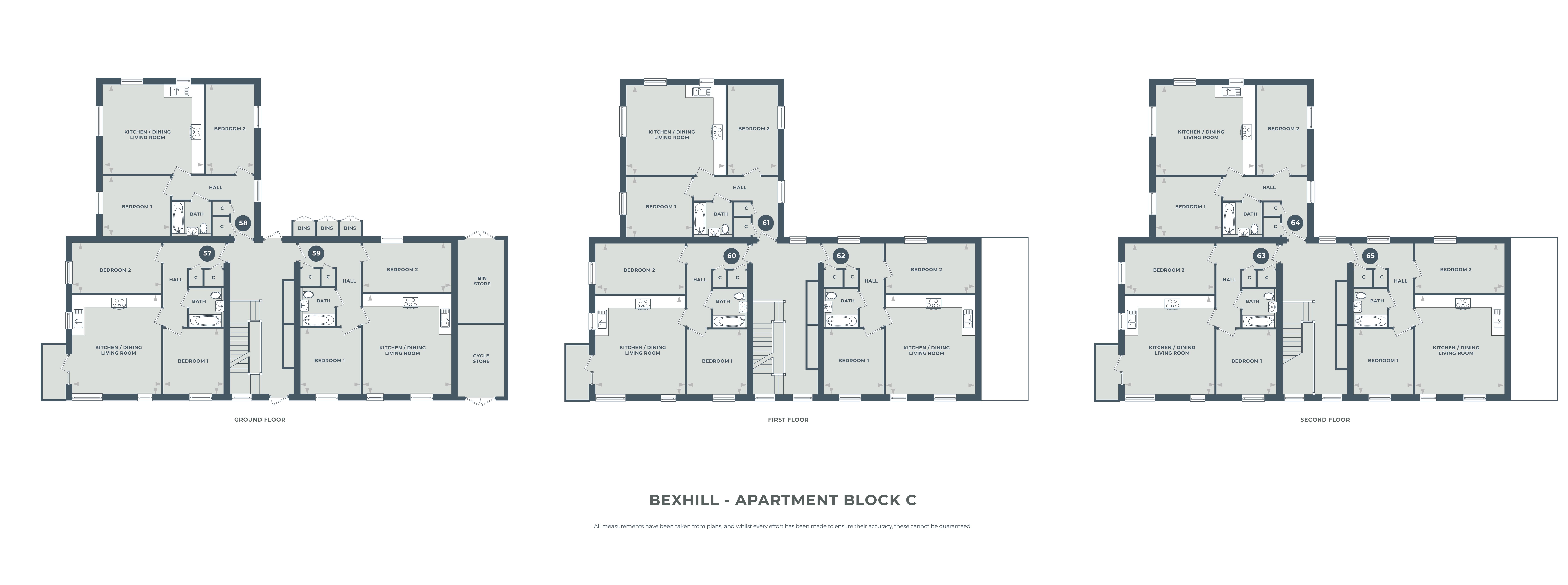 MP 2 Bed Apartment,, Wrestwood Road, Bexhill floorplan