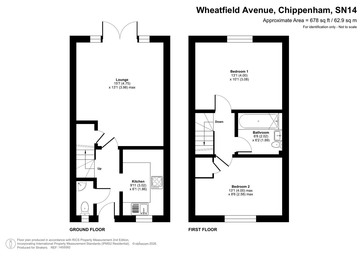 69, Wheatfield Avenue, Chippenham floorplan