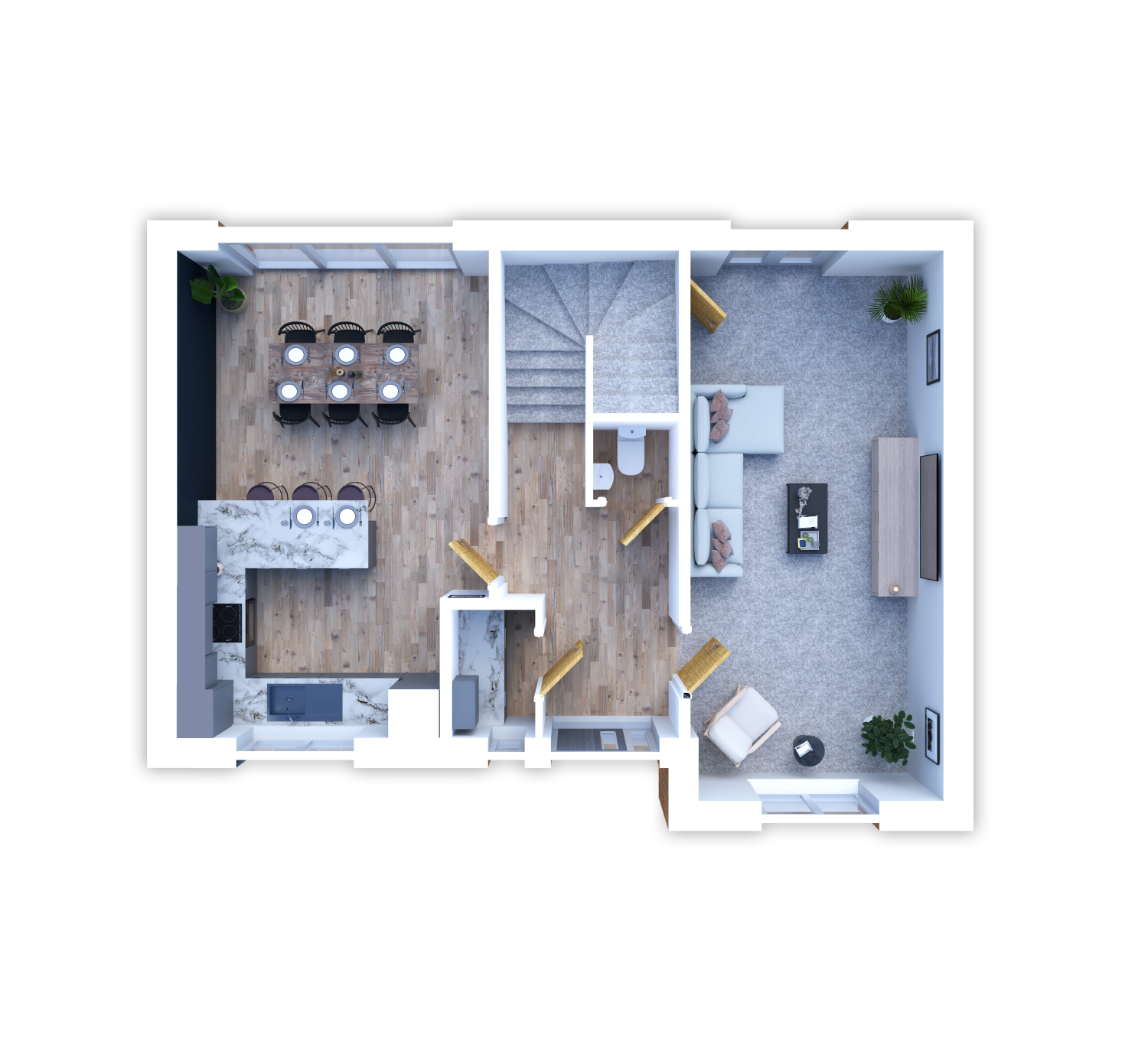PLOT 17 - HACKETT,, Haven View, Moorside floorplan