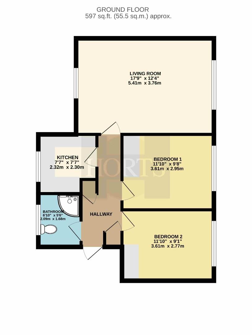 Flat 19, Morton Court, Hillmorton Road, Rugby floorplan