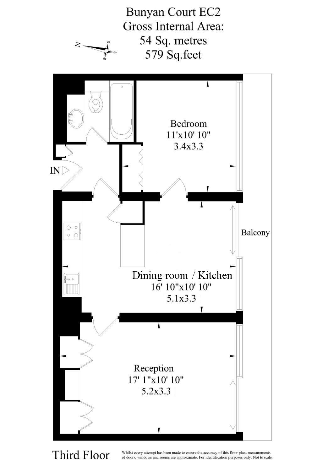 1 Bedrooms Flat to rent in Bunyan Court, Barbican, London EC2Y