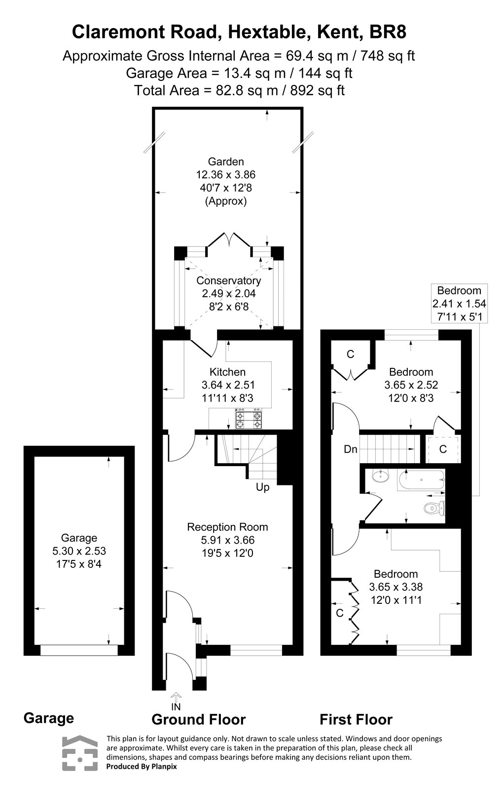 Claremont Road, Hextable floorplan