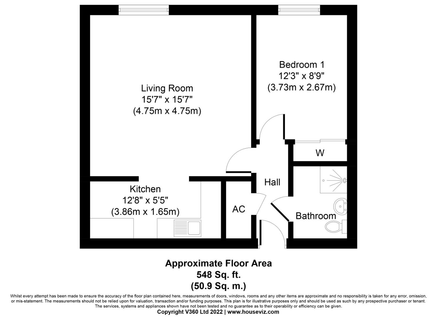 Tudor Row, Wade Street, Lichfield WS13, 1 bedroom property for sale